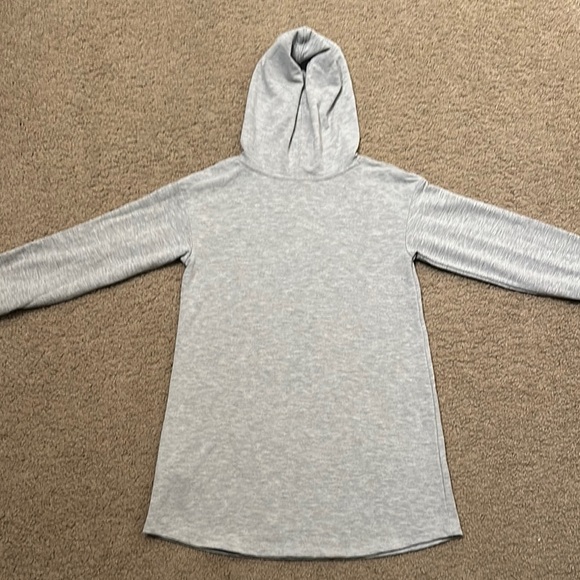 NWT Nike Kids Pullover Long Sleeve Just Do It Hoodie Gray Size 6X (6-7 Years) - Picture 2 of 6